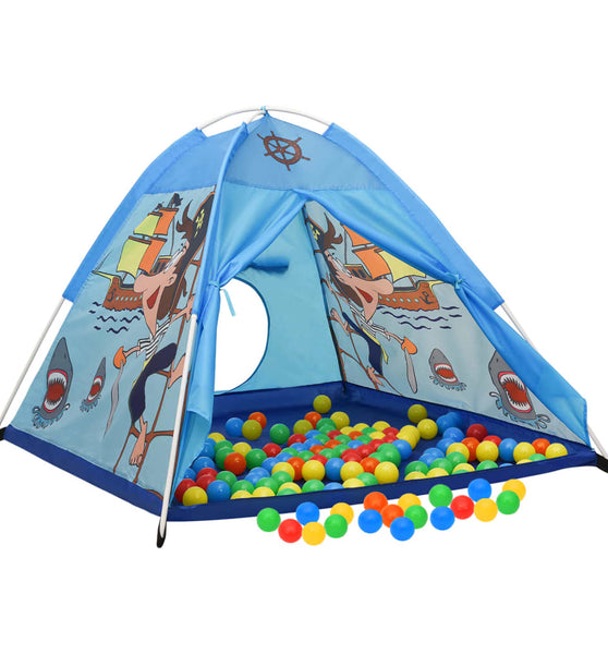 Spielzelt mit 250 Bällen Blau 120x120x90 cm
