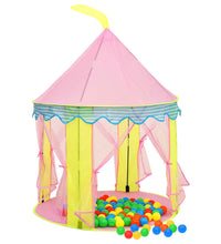 Kinder-Spielzelt mit 250 Bällen Rosa 100x100x127 cm