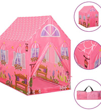 Kinder-Spielzelt mit 250 Bällen Rosa 69x94x104 cm
