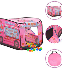 Kinder-Spielzelt mit 250 Bällen Rosa 70x112x70 cm