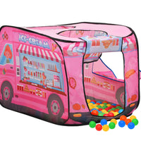 Kinder-Spielzelt mit 250 Bällen Rosa 70x112x70 cm