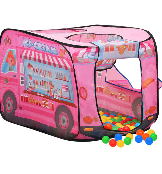 Kinder-Spielzelt mit 250 Bällen Rosa 70x112x70 cm