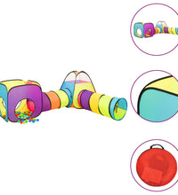 Spielzelt mit 250 Bällen Mehrfarbig 190x264x90 cm
