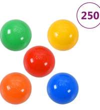 Spieltunnel mit 250 Bällen Mehrfarbig 245 cm Polyester