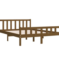 Massivholzbett Honigbraun 140x190 cm