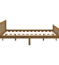 Massivholzbett Honigbraun 140x190 cm