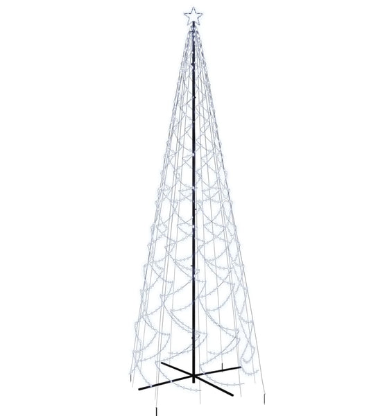 LED-Weihnachtsbaum Kegelform Kaltweiß 1400 LEDs 160x500 cm