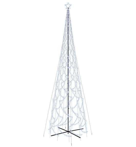 LED-Weihnachtsbaum Kegelform Kaltweiß 3000 LEDs 230x800 cm