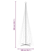 LED-Weihnachtsbaum Kegelform Kaltweiß 3000 LEDs 230x800 cm