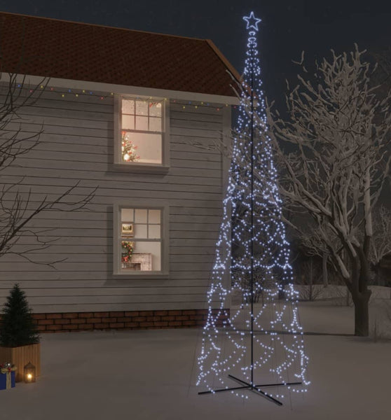 LED-Weihnachtsbaum Kegelform Kaltweiß 3000 LEDs 230x800 cm