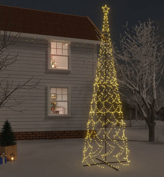 LED-Weihnachtsbaum Kegelform Warmweiß 3000 LEDs 230x800 cm