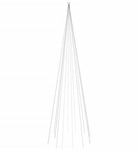 LED-Weihnachtsbaum für Fahnenmast Mehrfarbig 732 LEDs 500 cm