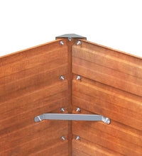 Hochbeet Rostig 129x129x77 cm Cortenstahl
