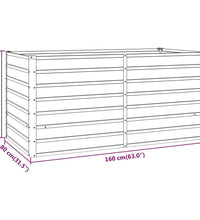 Hochbeet Rostig 160x80x77 cm Cortenstahl