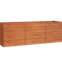 Hochbeet Rostig 240x80x77 cm Cortenstahl