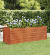 Hochbeet Rostig 240x80x77 cm Cortenstahl