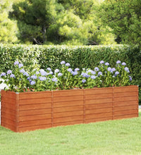 Hochbeet Rostig 320x80x77 cm Cortenstahl