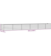 Hochbeet Rostig 480x80x45 cm Cortenstahl