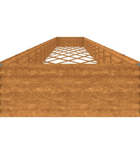 Hochbeet 1150x100x36 cm Cortenstahl