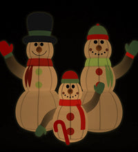 Aufblasbare Schneemann-Familie mit LEDs 500 cm