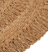 Teppich Jute Handgeflochten 120 cm Rund