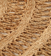 Teppich Jute Handgeflochten 90 cm Rund