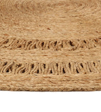 Teppich Jute Handgeflochten 120 cm Rund