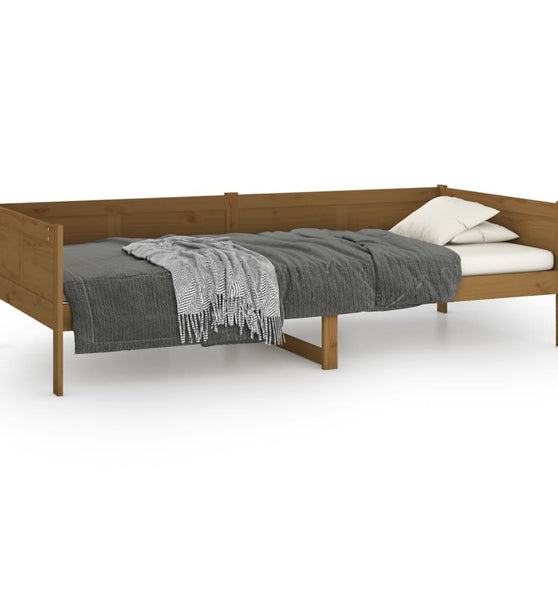 Tagesbett Honigbraun Massivholz Kiefer 90x190 cm