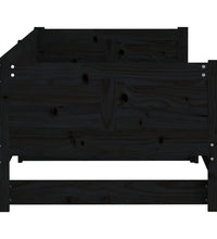 Ausziehbares Tagesbett Schwarz Massivholz Kiefer 2x(90x200) cm