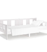 Tagesbett Weiß Massivholz Kiefer 90x200 cm