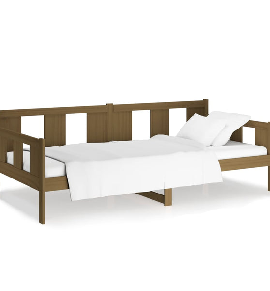 Tagesbett Honigbraun Massivholz Kiefer 90x200 cm