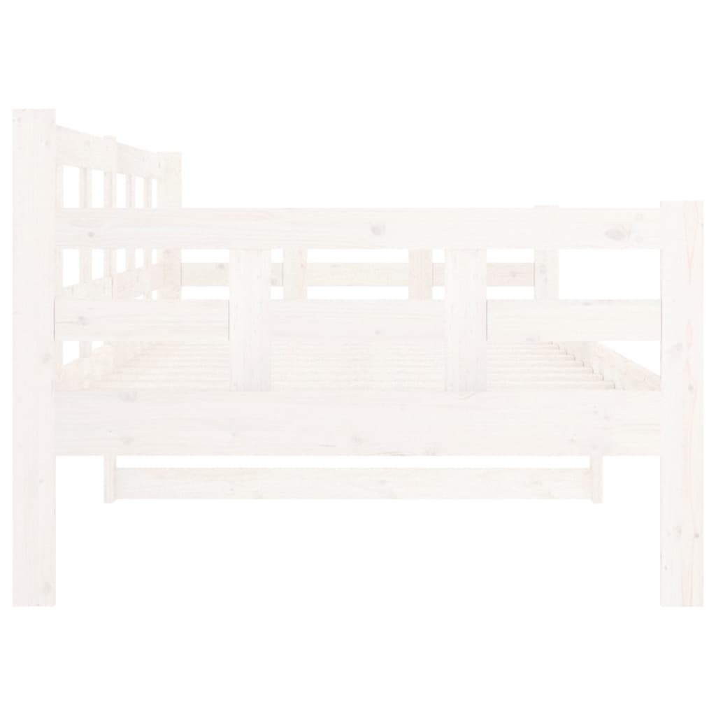 Tagesbett Weiß Massivholz Kiefer 90x190 cm