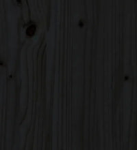 Stapelbett Schwarz 90x200 cm Massivholz Kiefer