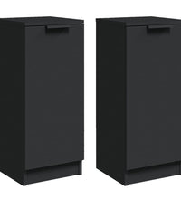 Sideboards 2 Stk. Schwarz 30x30x70 cm Holzwerkstoff