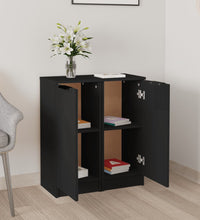 Sideboards 2 Stk. Schwarz 30x30x70 cm Holzwerkstoff