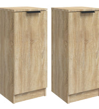 Sideboards 2 Stk. Sonoma-Eiche 30x30x70 cm Holzwerkstoff