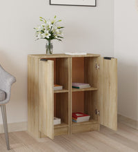 Sideboards 2 Stk. Sonoma-Eiche 30x30x70 cm Holzwerkstoff