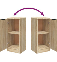 Sideboards 2 Stk. Sonoma-Eiche 30x30x70 cm Holzwerkstoff