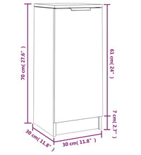 Sideboards 2 Stk. Betongrau 30x30x70 cm Holzwerkstoff