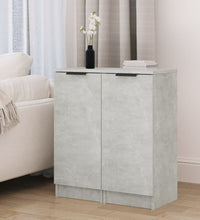 Sideboards 2 Stk. Betongrau 30x30x70 cm Holzwerkstoff