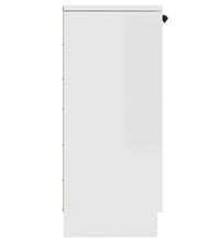 Sideboards 2 Stk. Hochglanz-Weiß 30x30x70 cm Holzwerkstoff