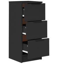 Sideboards 2 Stk. Schwarz 30x30x70 cm Holzwerkstoff