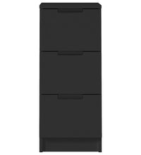 Sideboards 2 Stk. Schwarz 30x30x70 cm Holzwerkstoff