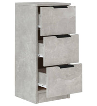 Sideboards 2 Stk. Betongrau 30x30x70 cm Holzwerkstoff