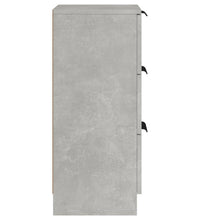Sideboards 2 Stk. Betongrau 30x30x70 cm Holzwerkstoff