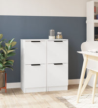 Sideboards 2 Stk. Weiß 30x30x70 cm Holzwerkstoff