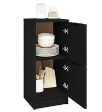 Sideboard Schwarz 30x30x70 cm Holzwerkstoff