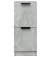Sideboards 2 Stk. Betongrau 30x30x70 cm Holzwerkstoff