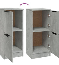 Sideboards 2 Stk. Betongrau 30x30x70 cm Holzwerkstoff