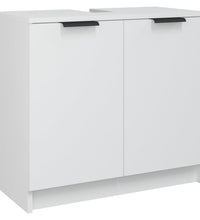 Badschrank Weiß 64,5x33,5x59 cm Holzwerkstoff